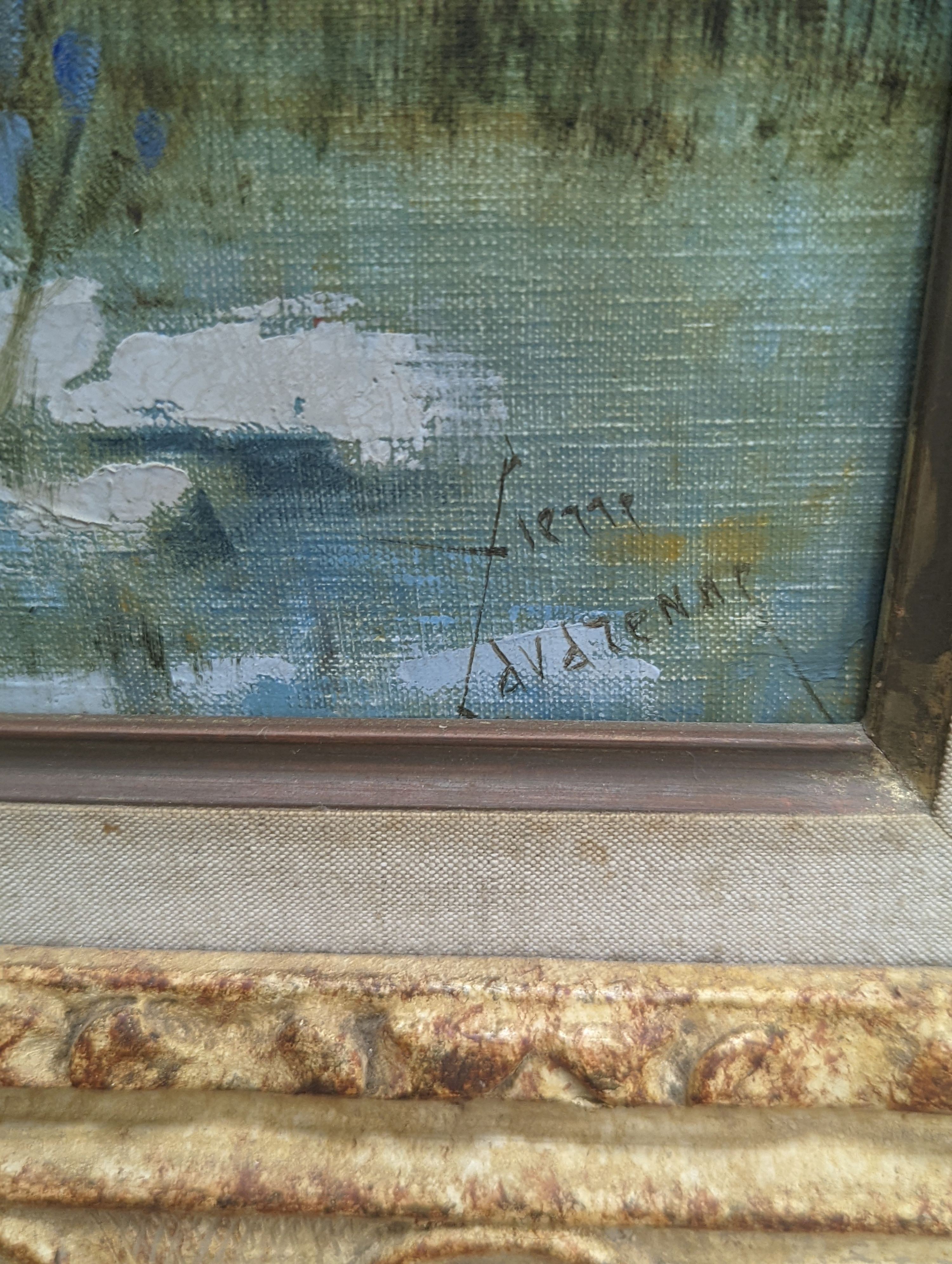 Pierre Lavarenne (1928-), oil on canvas, La Maison de la Colline, signed, 54 x 65cm